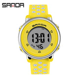Women Sports Watches Waterproof Digital Watch for Girl Kids Ladies Casual Wristwatches Relogio Feminino Mart Lion Yellow  