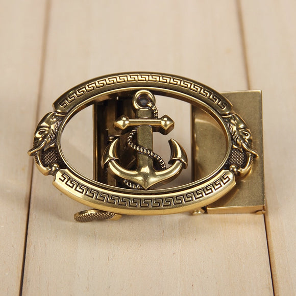 Alloy Anchor Gold Siver Belt Automatic Buckle for 3.5cm Wide Belts Mart Lion   