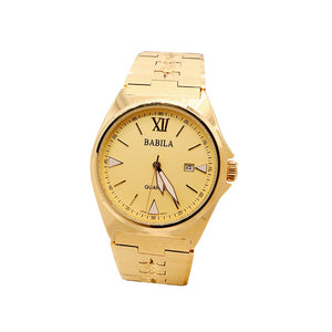  Vietnam Alluvial Gold Big Dial with Luminous Male Table 24 K Gold Don't Rub Off AM Style Watch watch Mart Lion - Mart Lion