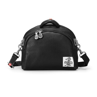 Crossbody Saddle Bag Women Soft Genuine Leather Half-Moon Shoulder Handbags Casual City Bags Mart Lion Black (20cm<Max Length<30cm) 