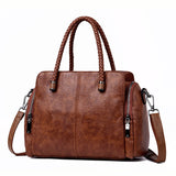 Tote Bag Leather Luxury Handbags Women Designer ladies Crossbody Mart Lion BROWN China 