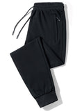 95% Cotton Men's Jogging Pants GYM Training Running Sportswear Sweatpants Streetwear Harajuku Trousers Mart Lion L Beam mouth-Black 