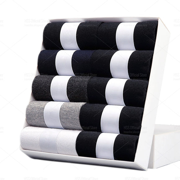Men Cotton Socks Black Soft Breathable Summer Winter Mart Lion 5 Each Color 5 Black China EU 38-44(US 6-10)