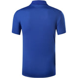 jeansian Men's Sport Tee Polo Shirts Golf Tennis Badminton Fit Short Sleeve Blue Mart Lion   