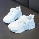 Kids White Sneakers Leisure Chunky Concise Boys Girls Sport Shoes Running All-match Children Trainers Mart Lion   