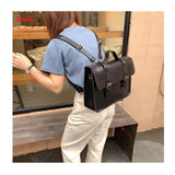 Korean preppy style student school bag pu leather female messenger bags vintage multifunctional Women shoulder ladies Totes Mart Lion small Backpack China 
