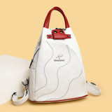 Leather Women Backpack Large Capacity School Bags for Teenage Girls Anti-theft Travel Backpack Shoulder Bag Mochila Mart Lion   
