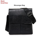Men's Bag 2PC/Set Leather Messenger Shoulder Bags Crossbody Casual Bags Mart Lion Black 1505-1 China 