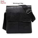 Men's Bag 2PC/Set Leather Messenger Shoulder Bags Crossbody Casual Bags Mart Lion Black 1505-2 China 