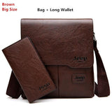 Men's Bag 2PC/Set Leather Messenger Shoulder Bags Crossbody Casual Bags Mart Lion Brown 1505-2-8068 China 