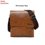 Men's Bag 2PC/Set Leather Messenger Shoulder Bags Crossbody Casual Bags Mart Lion Khaki1505-1 China 