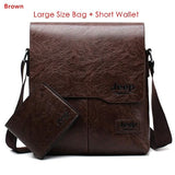 Men's Bag 2PC/Set Leather Messenger Shoulder Bags Crossbody Casual Bags Mart Lion Brown 1505-2-W002 China 