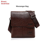 Men's Bag 2PC/Set Leather Messenger Shoulder Bags Crossbody Casual Bags Mart Lion Brown1505-1 China 