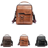 Men's Crossbody Bag Shoulder Bags Vintage Handbags Large Capacity PU Leather Bag Messenger Tote Bag purse Mart Lion   