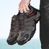 Men's Hiking Shoes Suede Leather Outdoor Wear-resistant Men's Trekking Walking Hunting Tactical Sneakers Mart Lion   