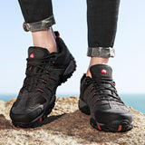 Men's Hiking Shoes Suede Leather Outdoor Wear-resistant Men's Trekking Walking Hunting Tactical Sneakers Mart Lion   