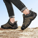 Men's Hiking Shoes Suede Leather Outdoor Wear-resistant Men's Trekking Walking Hunting Tactical Sneakers Mart Lion   