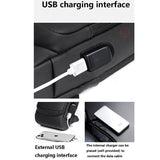 Men's Multifunction Anti-theft USB Shoulder Bag Crossbody Travel Sling Chest Bags Pack Messenger Pack Mart Lion   