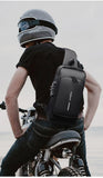 Men's Multifunction Anti-theft USB Shoulder Bag Crossbody Travel Sling Chest Bags Pack Messenger Pack Mart Lion   