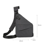 Men's Travel Fino Bag Burglarproof Shoulder Holster Anti Theft Security Strap Digital Storage Chest Bags Mart Lion   