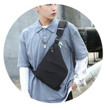 Men's Travel Fino Bag Burglarproof Shoulder Holster Anti Theft Security Strap Digital Storage Chest Bags Mart Lion   