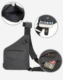 Men's Travel Fino Bag Burglarproof Shoulder Holster Anti Theft Security Strap Digital Storage Chest Bags Mart Lion   