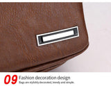 Men's USB Chest Bag Designer Messenger Crossbody Package PU Leather Shoulder Bags Package Travel Chest Bag Bolso Hombre Mart Lion   