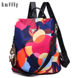 Multifunctional Anti-theft Backpacks Oxford Shoulder Bags for Teenagers Girls Large Capacity Travel School Bag Mart Lion   