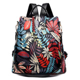 Multifunctional Anti-theft Backpacks Oxford Shoulder Bags for Teenagers Girls Large Capacity Travel School Bag Mart Lion Blue Maple Leaf China 