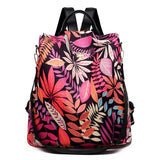 Multifunctional Anti-theft Backpacks Oxford Shoulder Bags for Teenagers Girls Large Capacity Travel School Bag Mart Lion Red maple leaf China 