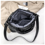  Women Winter Handbags Mobile Space Glossy Female Down Bags Cotton-padded Jacket Shoulder Handbag Items Mart Lion - Mart Lion