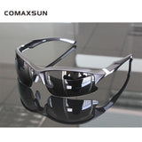 Professional Polarized Cycling Glasses Bike Bicycle Goggles Outdoor Sports Sunglasses UV 400 2 Style Mart Lion Matte Black White  