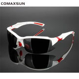 Professional Polarized Cycling Glasses Bike Bicycle Goggles Outdoor Sports Sunglasses UV 400 2 Style Mart Lion White Red  