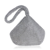 Rhinestones Women Metal Evening Clutch Bag Lady Female Diamond Super Mini Handbag For Wedding Bag Mart Lion   