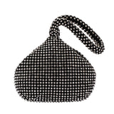 Rhinestones Women Metal Evening Clutch Bag Lady Female Diamond Super Mini Handbag For Wedding Bag Mart Lion YM1217black Mini(Max Length<20cm) 