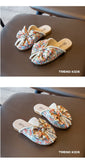 Summer Non-slip Children's Baby Girls Beach Pearl Floral Sandals Flowers Slippers Funny Slippers Toddler Shoes Mart Lion   