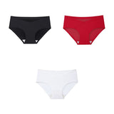  3pcs Low Rise Seamless Panties For Woman Underwear Briefs Solid Female Panties Leopard Seamless Panties For Ladies Mart Lion - Mart Lion
