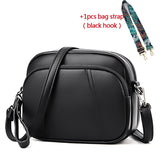 Ladies Women Crossbody Bags High Capacity Shoulder Handbag Female PU Leather Women Messenger Mart Lion black-strap03 19x8x15cm 