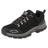 Men's Hiking Shoes Waterproof Warm Sneakers Climbing Casual Mart Lion Black 39 