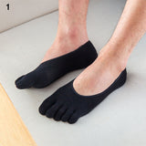  Men's Women Slipper Toe Socks Mesh Hollow No Show Socks Sweat-absorbing Boat Sock Ankle Short Socks Breathable Five Finger Socks Mart Lion - Mart Lion