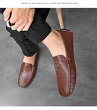 Genuine Leather Shoes Men's S Casual Soft-Soled Non-Slip Breathable Men's Loafers Mart Lion   