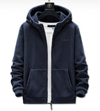 Men`s Streetwear Soft shell Fleece Jackets youth Casual sportswear Hip Hop anime Hoodies Sweatshirts Mart Lion Dark Blue L 