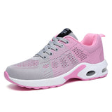 Women Men's Running Fitness Shoes Pink basket homme Breathable Casual Light Weight Sports Casual Walking Sneakers Tenis Feminino Mart Lion 1722-2 35 