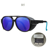 Adult UV400 Vintage Sunglasses Men's Women Retro Sun Glasses Steampunk Goggles Outdoor Sports Running Fishing Eyewear Mart Lion B5  