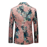 Men's Blazer Casual Steampunk Jacket Luxury Art Print Terno Social Masculino Homme