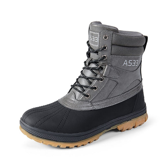  Fujeak Military Combat Boots Men's Ankle Winter Warm Tactical Shoes Outdoor Work Casual Mart Lion - Mart Lion
