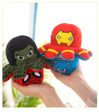 Marvel Plush Doll Avengers Spiderman Iron Man Captain Hulk Thanos Octopus Plush Cartoon Toy That Can Be Flipped Kid Mart Lion   