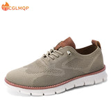 Men's Mesh Casual Shoes Lightweight Breathable Soft Soled Summer Outdoor Sports Fitness Sneakers