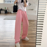 Pink Women Jeans Loose Colorful Wide Leg Brown High Waist Straight Pants Women's Casual Denim Femme Trousers Mart Lion   