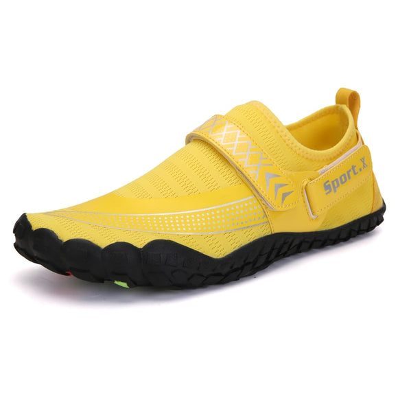 Aqua and Upstream Unisex Shoes Summer Men's Women Outdoor Breathable Multi Function for Swmming Beach Fitness Mart Lion YELLOW 35 